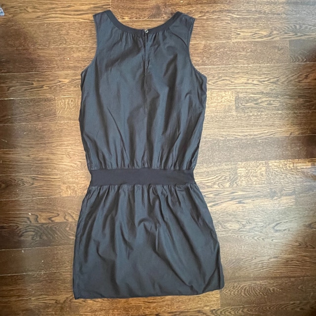 Standard James Perse Black Sleeveless Cotton Tank Mini Dress-Med - photo 2