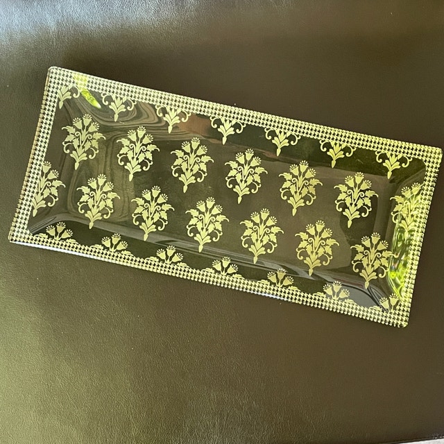 Beautiful Rectangular Glass serving dish - 13" x 5 3/4" - photo 3