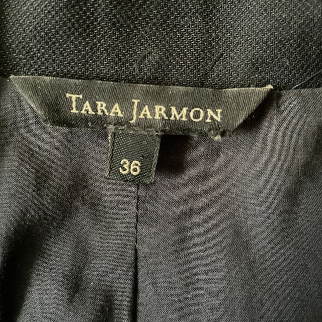Tara Jarmon Navy Pinstripe Short Blazer-Size 36 (US 4) - photo 2