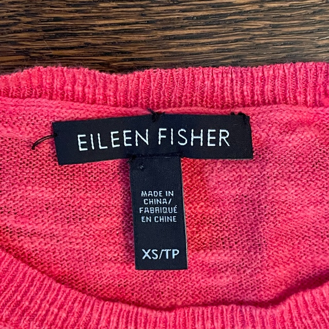 Eileen Fisher Linen/Cotton Coral Sweater Tunic-XS - photo 2