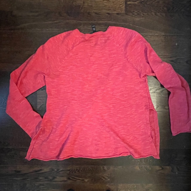 Eileen Fisher Linen/Cotton Coral Sweater Tunic-XS - photo 3