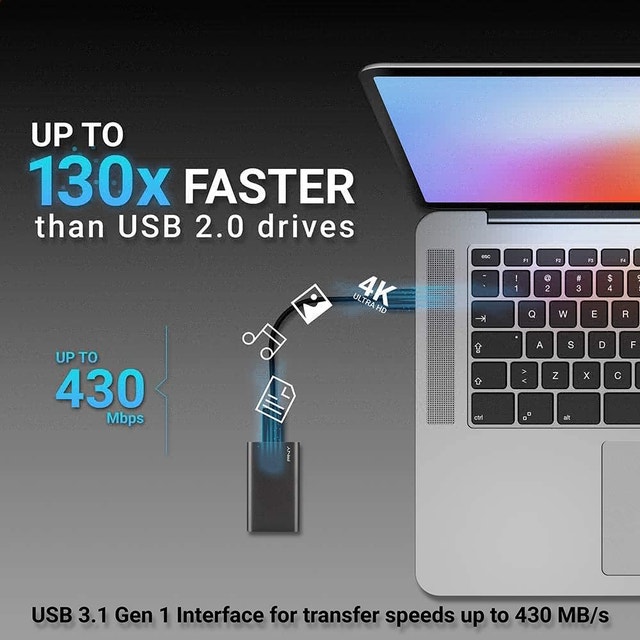 PNY Elite 480GB USB 3.1 Portable SSD BNIB - photo 5