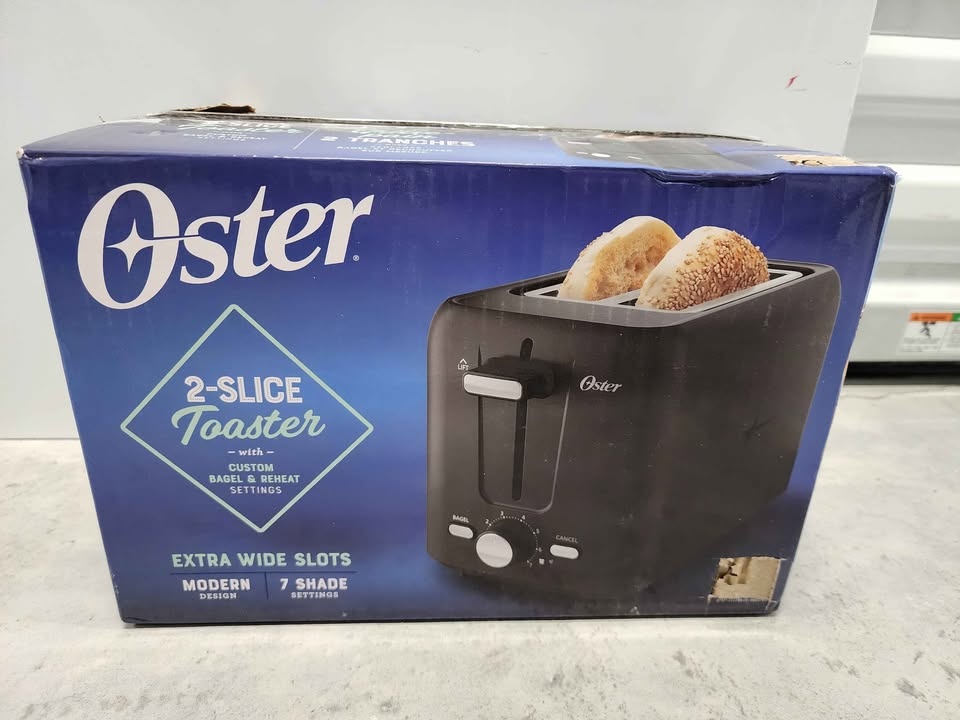 Oster 2-Slice Toaster with Bagel Setting, Black - photo 4
