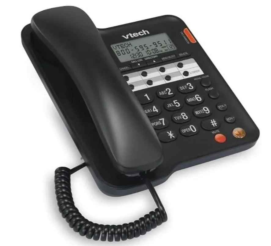 VTech CD1153-BK Corded Speakerphone with Caller ID - Black - photo 2