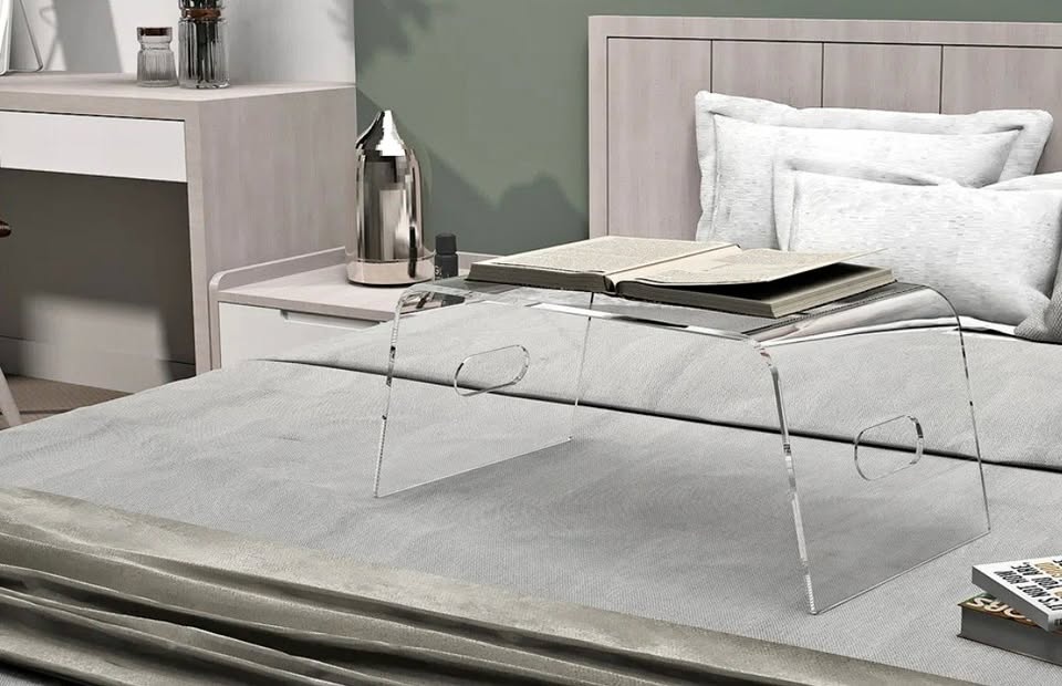 Modern Stylish Acrylic / Lucite Breakfast Tray