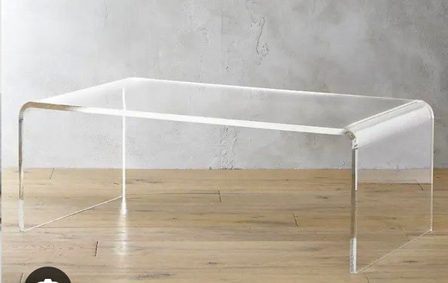 CB2 Acrylic Peekaboo Coffee Table (21.5"x36.5") Discontinued Ite