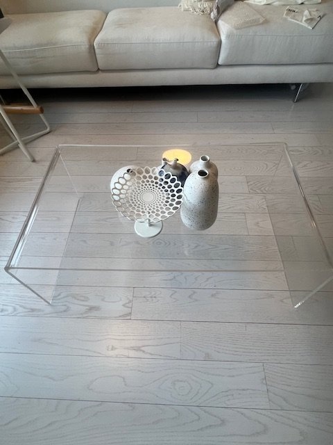 CB2 Acrylic Peekaboo Coffee Table (21.5"x36.5") Discontinued Ite - photo 2