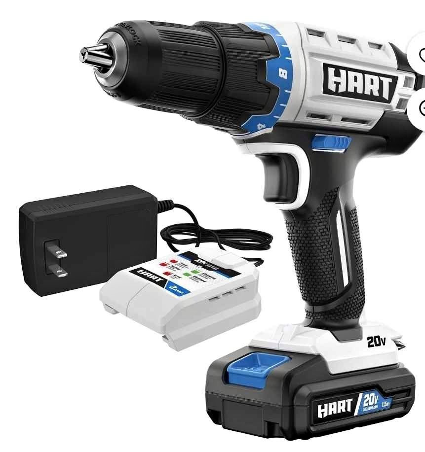 HART 20-Volt Cordless Drill/Driver Kit