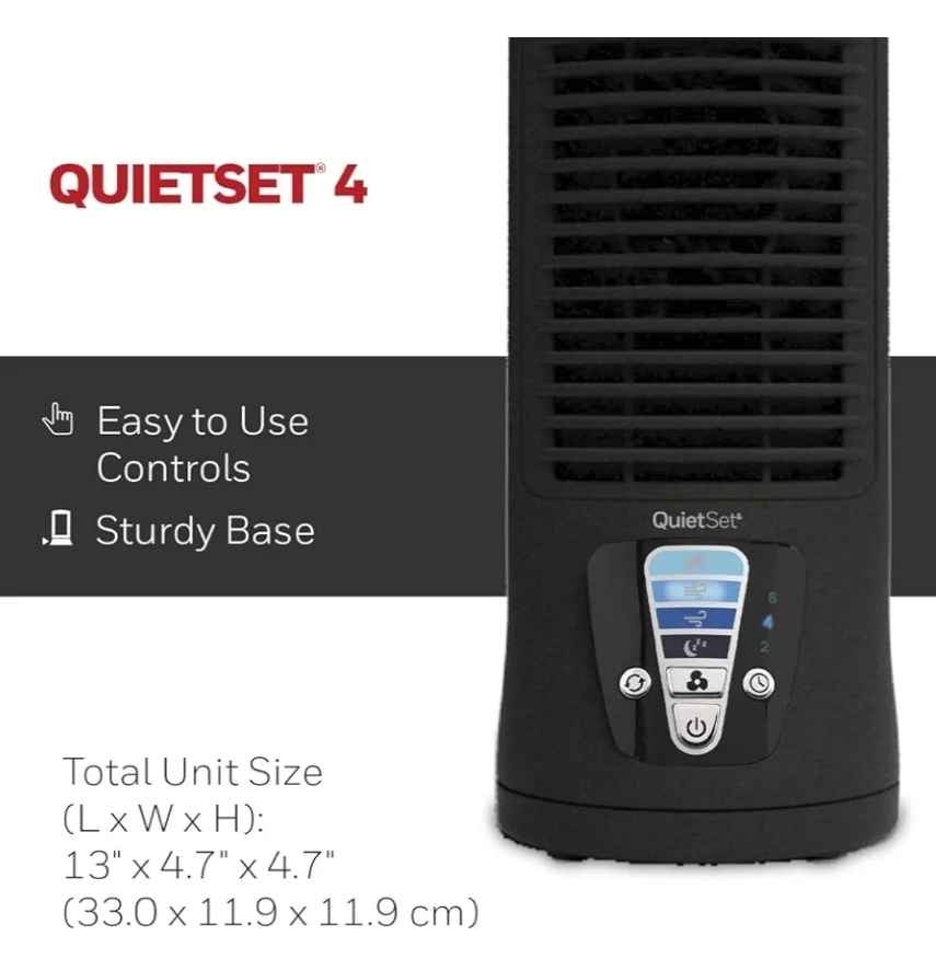 Honeywell QuietSet 13" Personal Desk/Table Fan - photo 4
