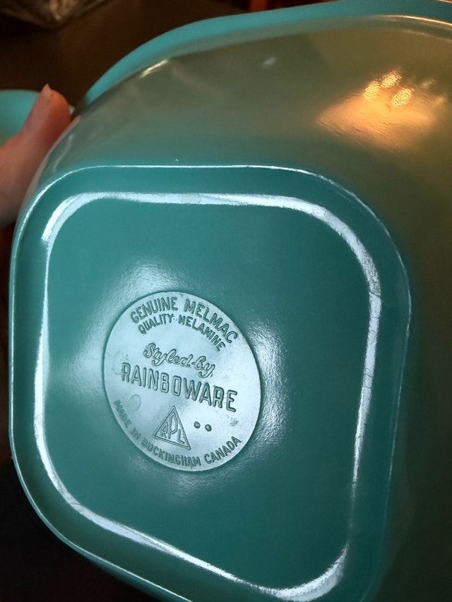 Vintage Melmac Dishes: Teal and Atomic starburst - photo 5