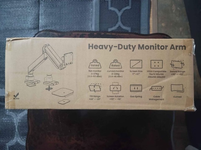 Ultrawide monitor arm for sale (Up to 57 Inch, 59.4 lbs) - photo 2