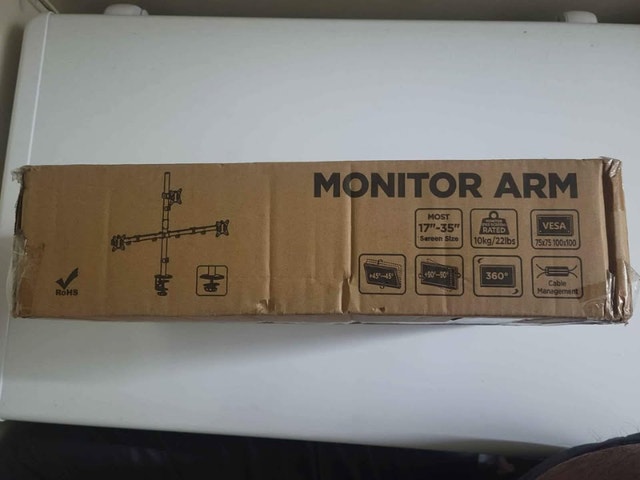 Triple monitor stand for sale (for 17"-35" screens up to 22 lbs) - photo 2