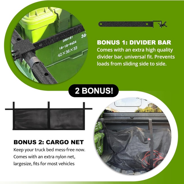 Truck Bed Cargo Bar (39.4 to 70.8 Inches adjustable) - photo 3