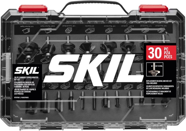 SKIL 30 Pc. Carbide-Tipped Router Bit Set (Brand New)