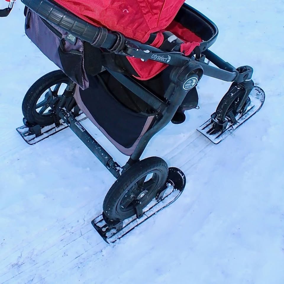 PremierSki Skis for Strollers Set of 4 (Fits 4" to 16" wheels) - photo 3
