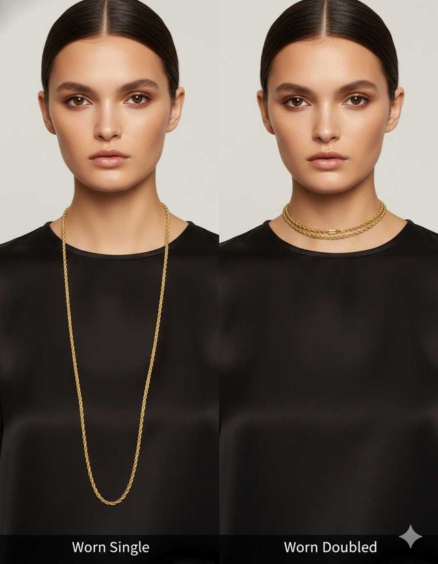 VINTAGE Christian Dior 35" Rope Chain Necklace - photo 2