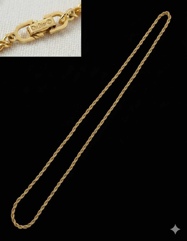 VINTAGE Christian Dior 35" Rope Chain Necklace - photo 4