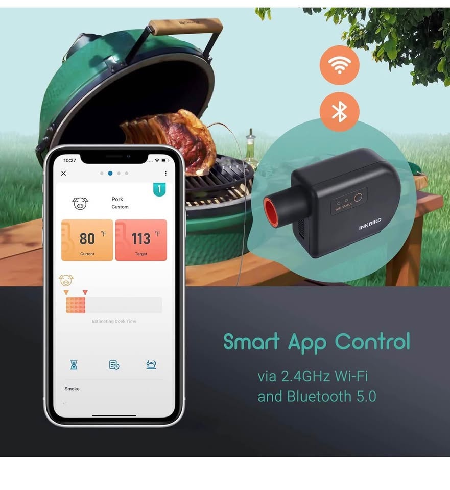 INKBIRD WiFi Bluetooth BBQ Smoker Temperature Controller - photo 3