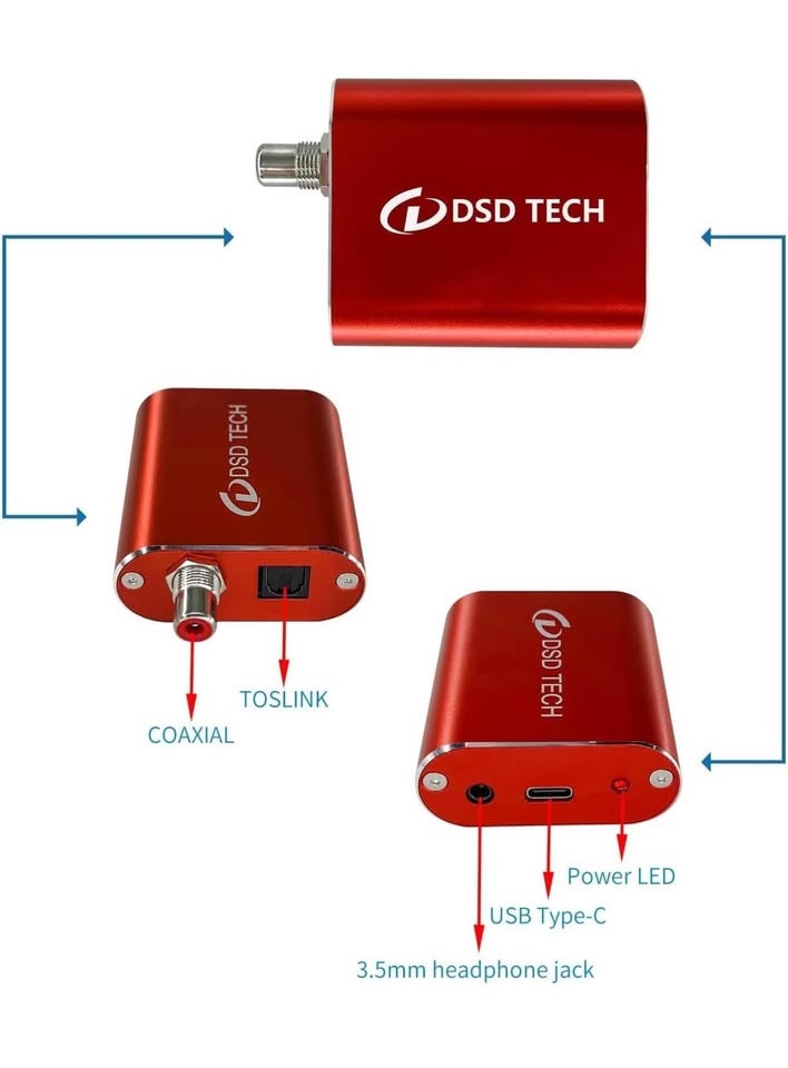 DSD TECH USB to TOSLINK Coaxial SPDIF Audio Adapter - photo 2