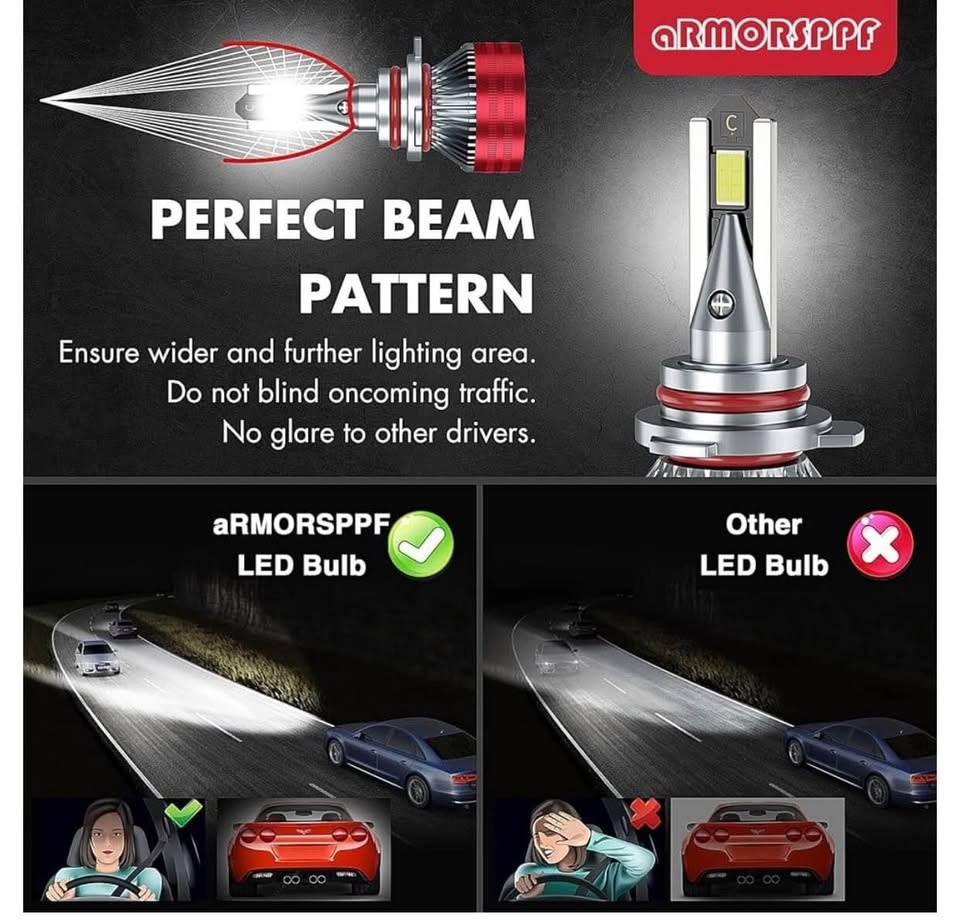 ⚡️🚘 aRMORSPPF 9012 HIR2 LED Headlight Bulbs - photo 2