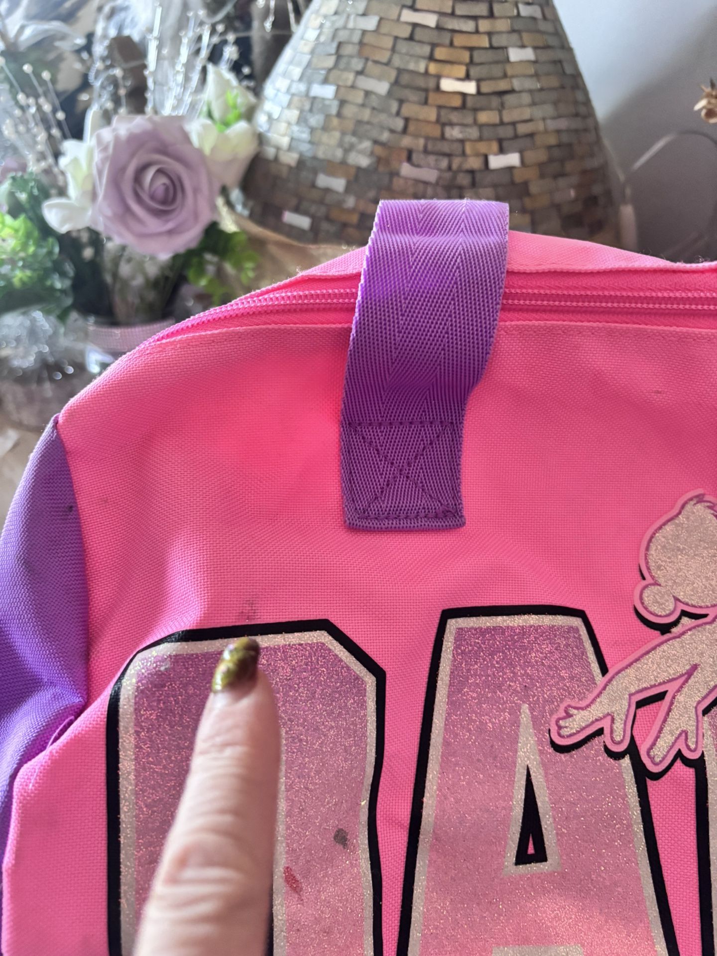 Justice Pink Dance Duffel Bag – Great Condition! - photo 4