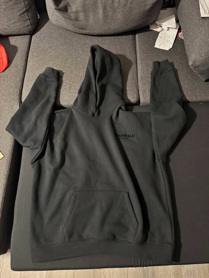 Black Essentials Hoodie Ss22