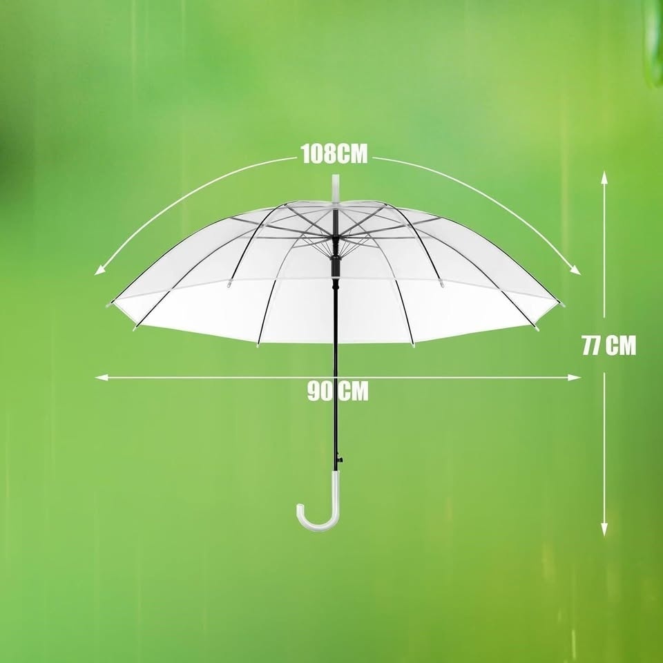 15PCS High-Visibility Clear Umbrellas - photo 2
