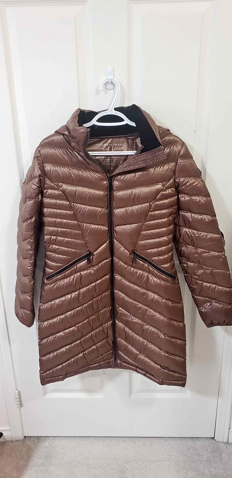 Andrew Marc Chocolate Brown Puffer Coat Size S