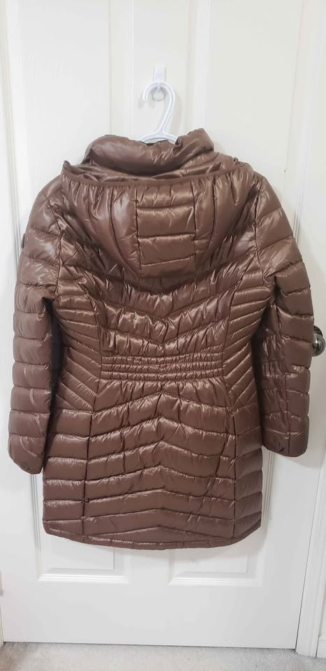 Andrew Marc Chocolate Brown Puffer Coat Size S - photo 3