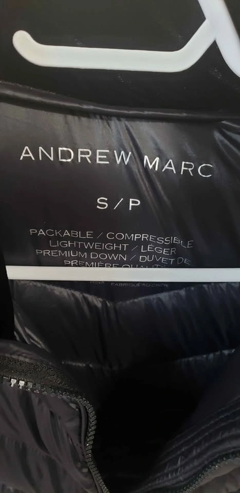 Andrew Marc Black Puffer Coat Size S - photo 2