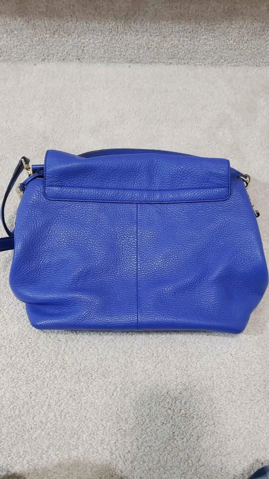 Kate Spade New York Blue Leather Hand Bag With Straps - photo 3