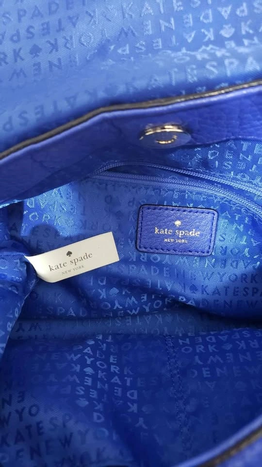 Kate Spade New York Blue Leather Hand Bag With Straps - photo 4