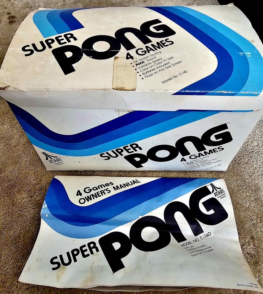 Atari Super Pong 4 Video Game