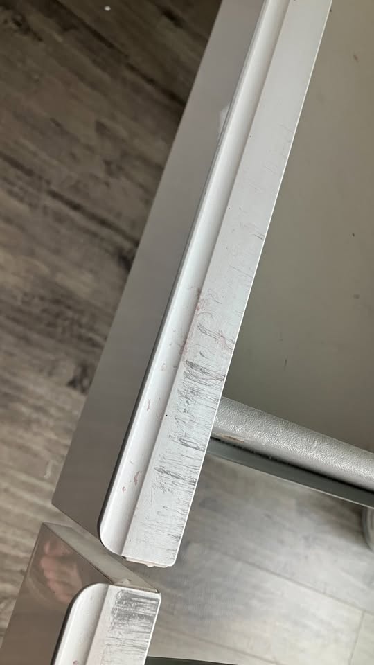 Nice Sturdy White Desk Glass cover - photo 5