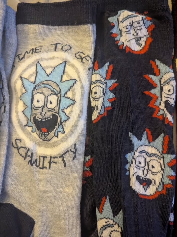Sci Fi Socks (Jurassic Park, Star Wars, Rick & Morty) - photo 3