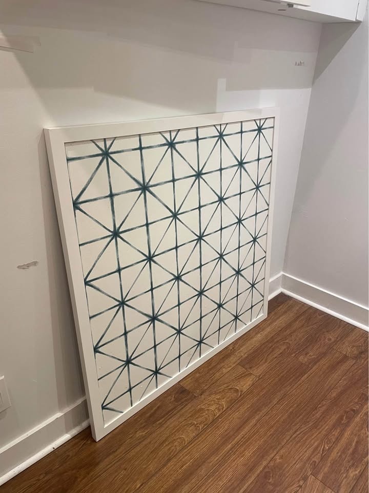 Large custom cork board with white frame - photo 2