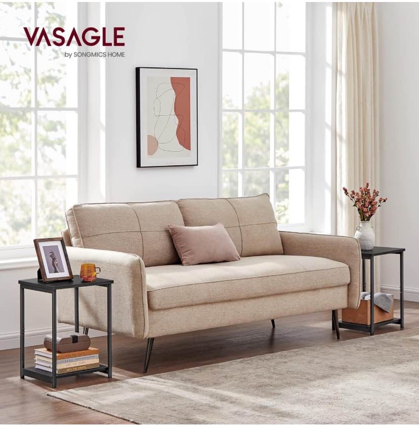 Set of 2 VASAGLE End Tables | Sleek, Slim & Functional - photo 5