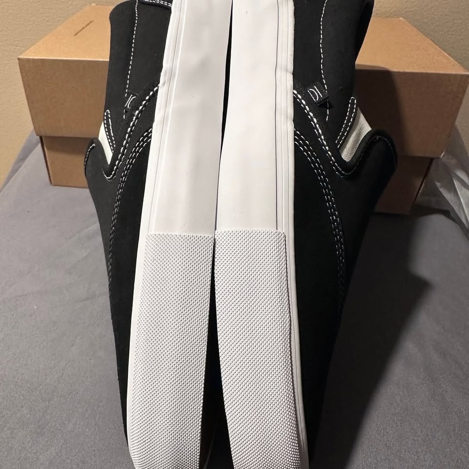 Clearweather DODDS Black Canvas Low Top Slip-On Shoes size 9.5 M - photo 4