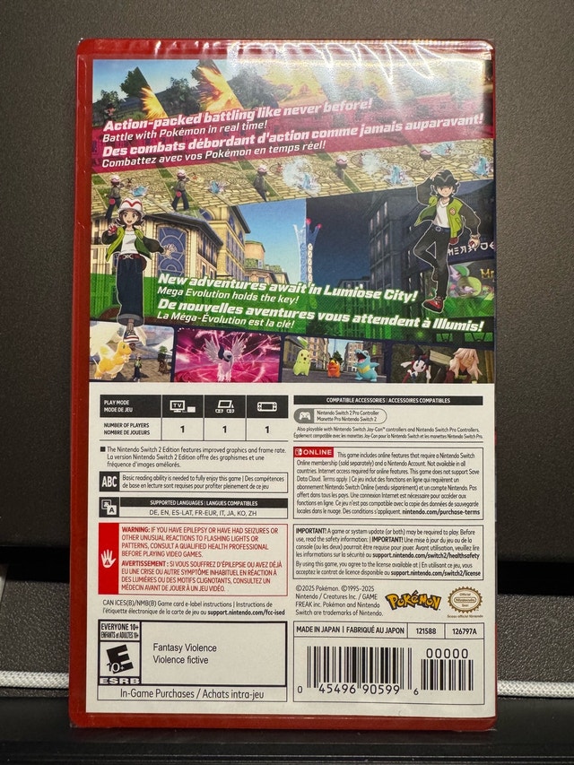 Pokemon Legends ZA - Switch 2 (Sealed) - photo 2
