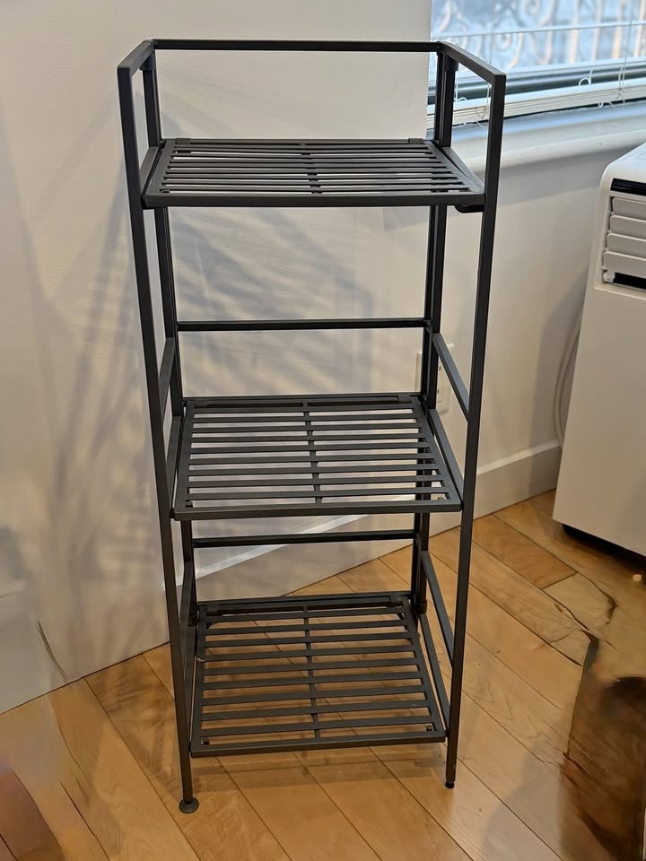Iron folding shelf from the Container Store (2 available)
