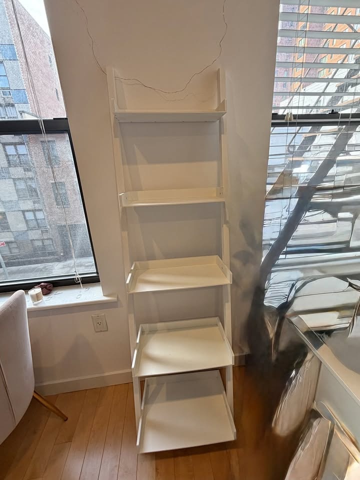 White 5-Shelf Book case