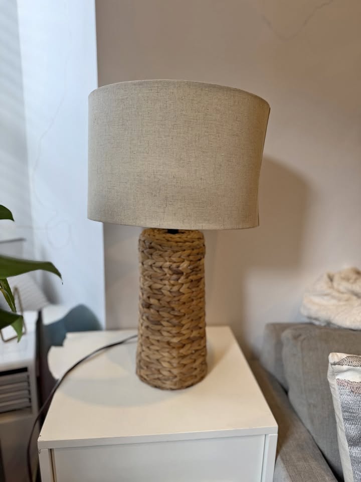 Water Hyacinth Lamp and shade