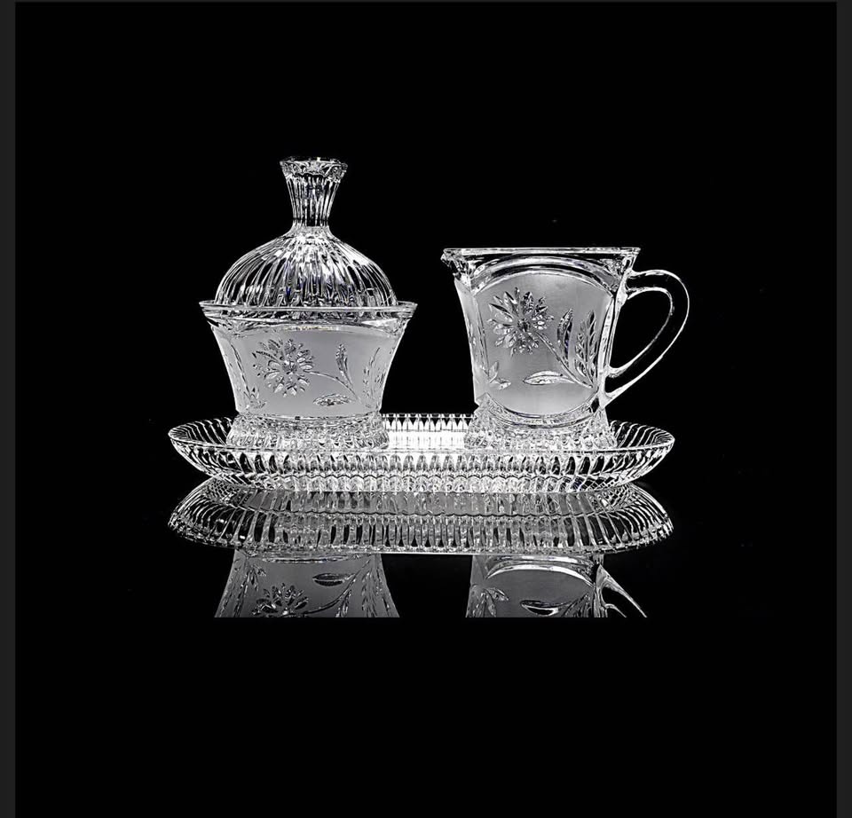 Lausitzer Sugar and Creamer Set, Margret Pattern