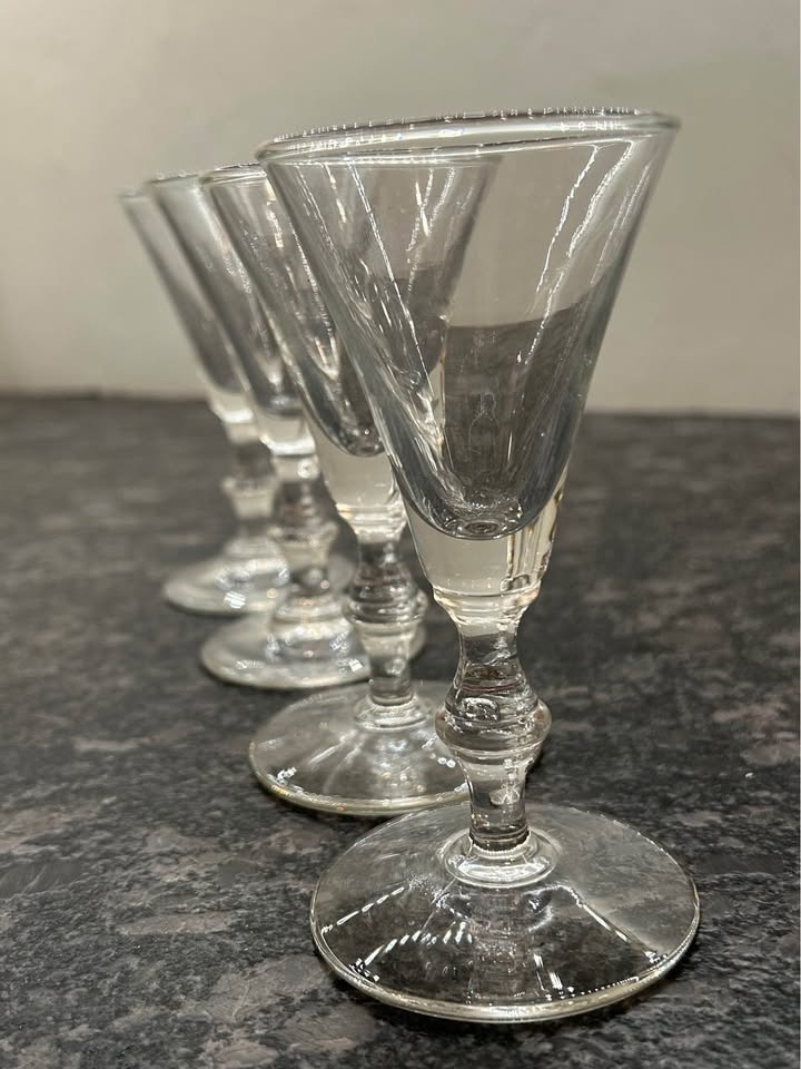 Set of four SHERRY glasses by Libbey Georgian line - photo 3