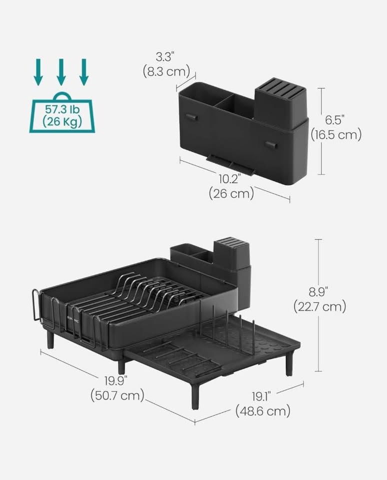 Brand New SONGMICS Expandable Dish Drying Rack - photo 3