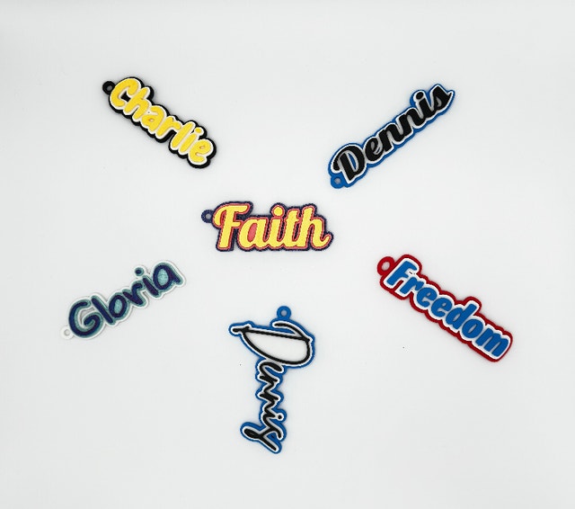 Custom 3D printed name keychain