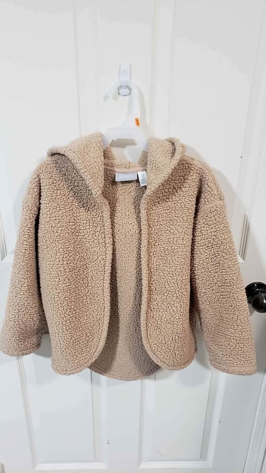 Girls Sherpa Front Coat 7-8 yrs old