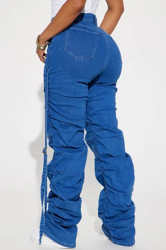 Willow Stacked Jeans - Dark Wash Women Size 14 - photo 4