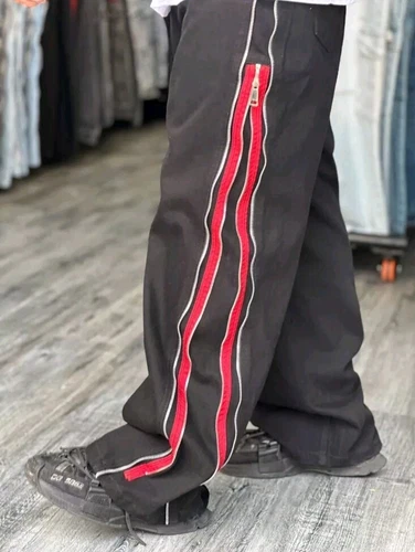 Men's pants with side zippers, Ismo brand, size L