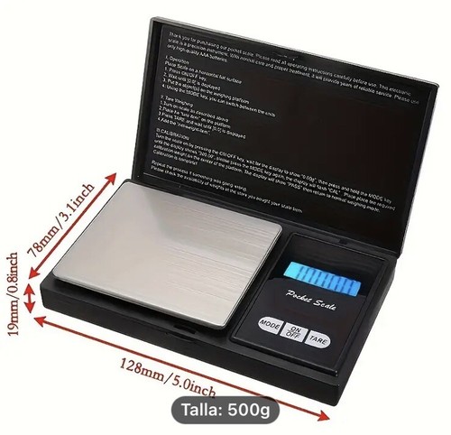 Digital pocket scale for jewelry 500 g, battery operated - photo 2